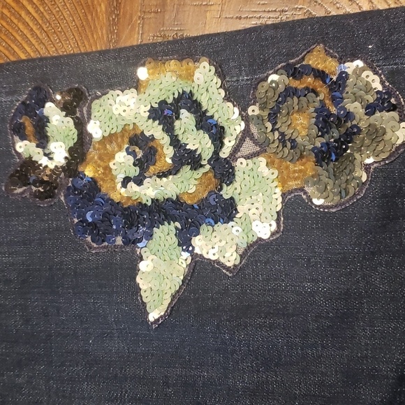 Anthropologie Pilcro and the Letterpress Slim Sequin Boyfriend Jeans - Picture 5 of 7